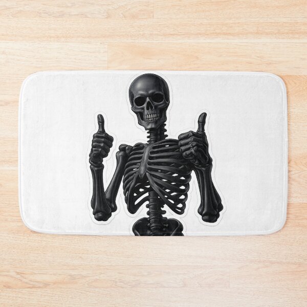 Item preview, Black Skeleton Double Thumbs Up Sticker Main Tag: skeleton designed and sold by ZenOtaku Lab.