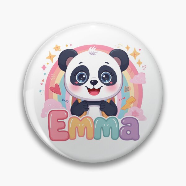 Item preview, Emma Cute Panda Personalized Girls Back To School designed and sold by EchoPrint Co..