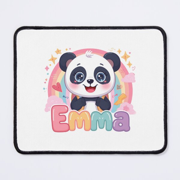 Item preview, Emma Cute Panda Personalized Girls Back To School designed and sold by EchoPrint Co..