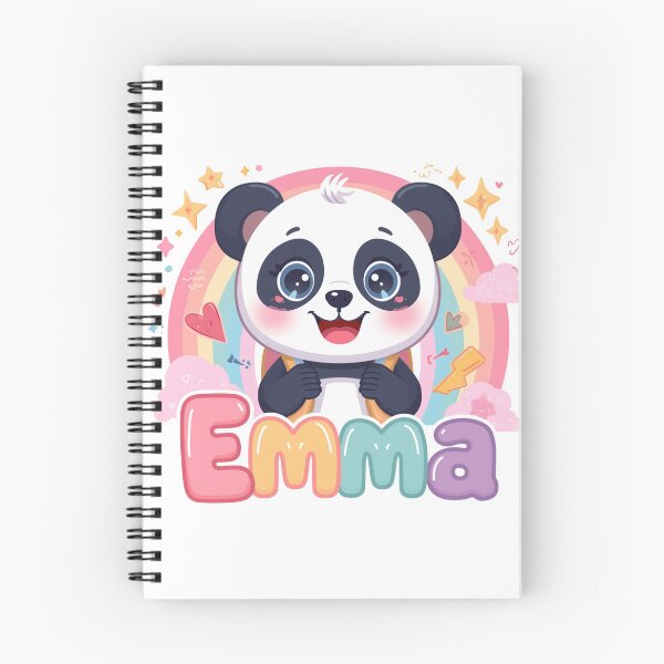 Item preview, Emma Cute Panda Personalized Girls Back To School designed and sold by EchoPrint Co..