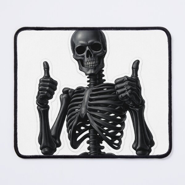 Item preview, Black Skeleton Double Thumbs Up Sticker Main Tag: skeleton designed and sold by ZenOtaku Lab.