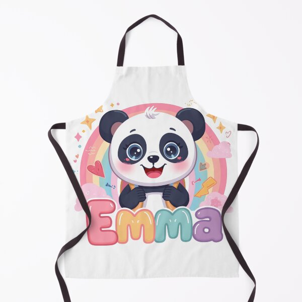 Item preview, Emma Cute Panda Personalized Girls Back To School designed and sold by EchoPrint Co..