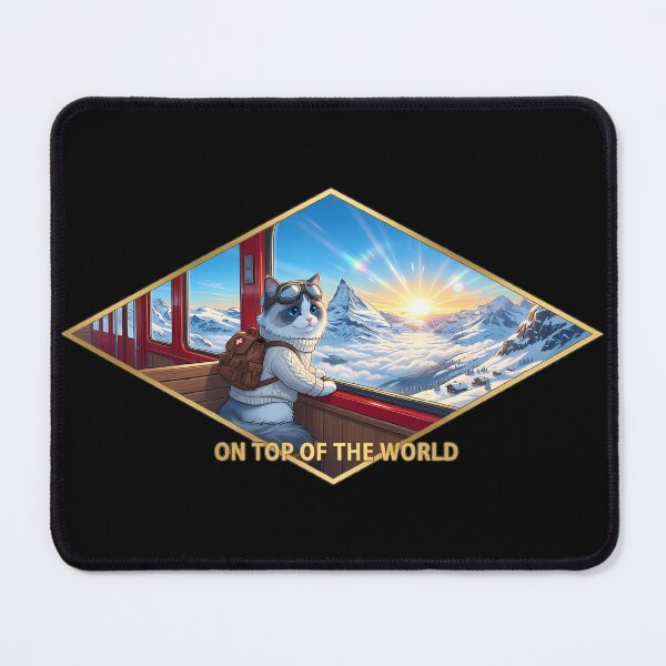 Item preview, Jungfraujoch Swiss Train Ragdoll Canvas Art designed and sold by MossyAndPearl.