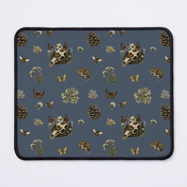 Item preview, Forestcore Woodland Skull Seamless Pattern with Bees and Butterflies 5 designed and sold by SimplePoDesign.