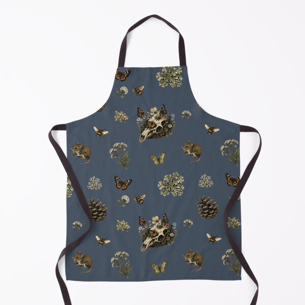 Item preview, Forestcore Woodland Skull Seamless Pattern with Bees and Butterflies 5 designed and sold by SimplePoDesign.