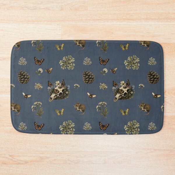 Item preview, Forestcore Woodland Skull Seamless Pattern with Bees and Butterflies 5 designed and sold by SimplePoDesign.