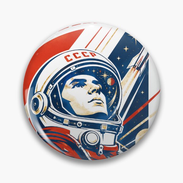 Item preview, Soviet Space Cosmonaut Retro Propaganda designed and sold by DigitalDream Gallery.