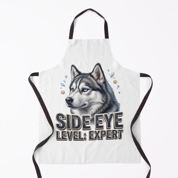 Item preview, Husky Meme Side Eye Expert Dog Art designed and sold by pradeepvisuals.