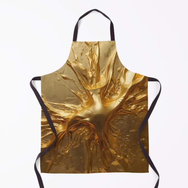 Item preview, Liquid Gold Splash Abstract 3D Art designed and sold by Rewolucja.