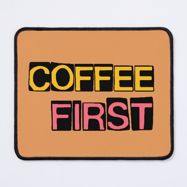 Item preview, Coffee First | Typographic T-Shirt for Coffee Lovers designed and sold by AstronautMerch.