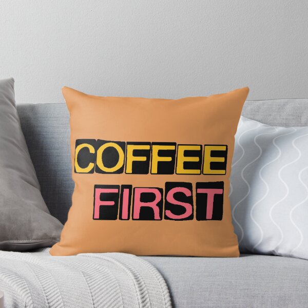 Item preview, Coffee First | Typographic T-Shirt for Coffee Lovers designed and sold by AstronautMerch.
