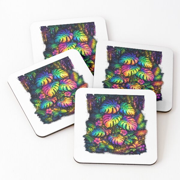 Item preview, Neon Monstera Jungle designed and sold by PeterPunkt.