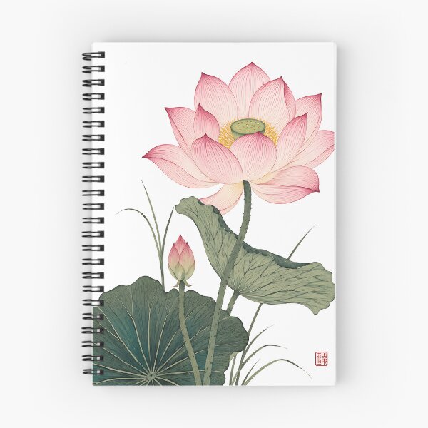 Item preview, Pink Lotus Blossom | Traditional Asian Botanical Illustration designed and sold by AlaisMathieu.