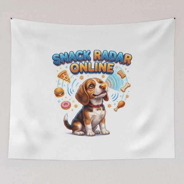 Item preview, Snack Radar Online Funny Beagle Dog Art designed and sold by pradeepvisuals.