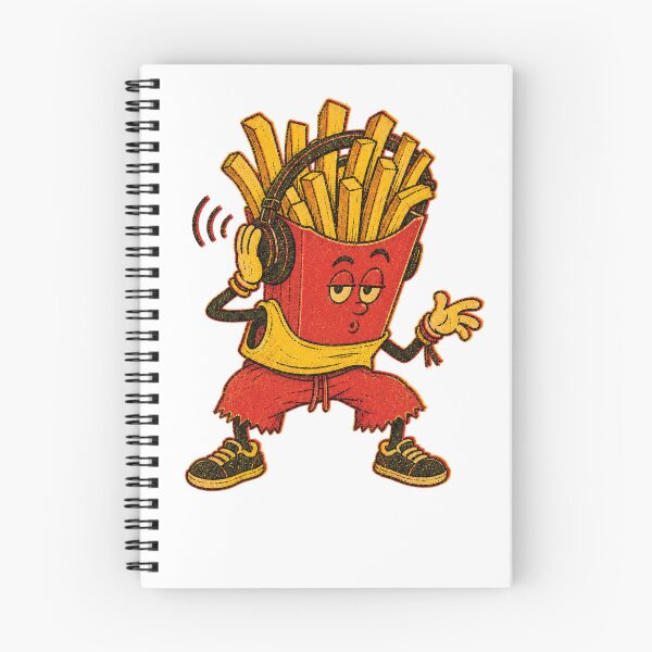 Item preview, Frequency Fries Vintage Food Wook Mascot designed and sold by Spenceless Designz.