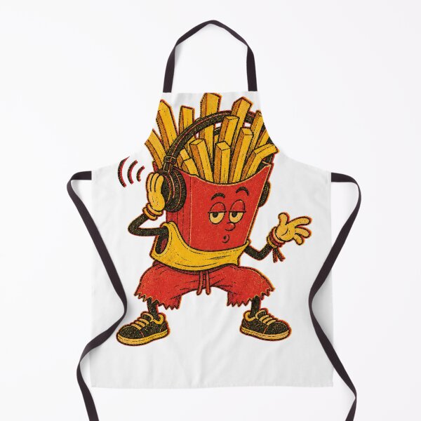 Item preview, Frequency Fries Vintage Food Wook Mascot designed and sold by Spenceless Designz.