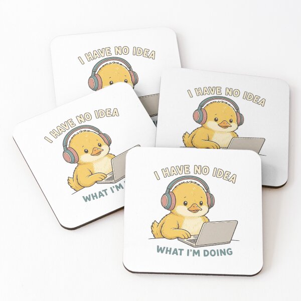 Item preview, I Have No Idea What I'm Doing Funny Duck - Tech & Office Humor Art designed and sold by crazyhome.