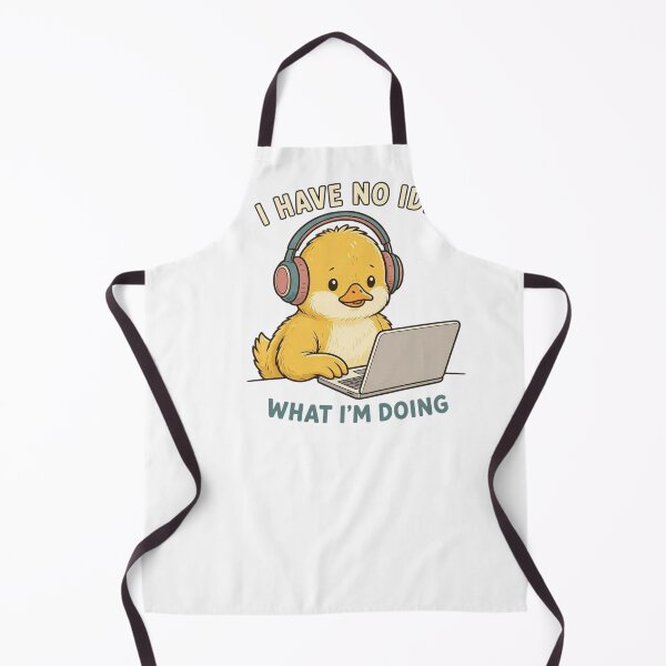 Item preview, I Have No Idea What I'm Doing Funny Duck - Tech & Office Humor Art designed and sold by crazyhome.