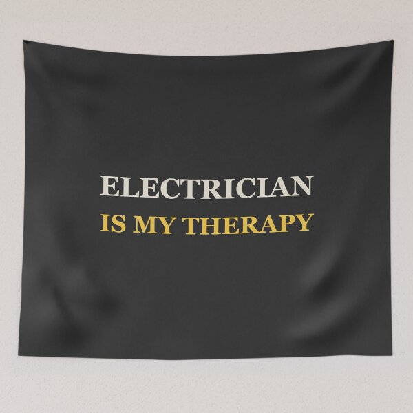 Item preview, Electrician Is My Therapy - Electrician designed and sold by RetroThreadWorks.