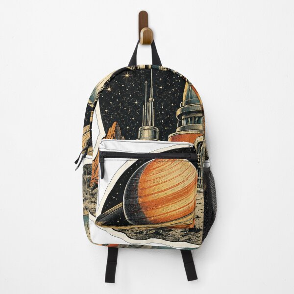 Item preview, Retro Sci-Fi Space Observatory Planet designed and sold by DigitalDream Gallery.