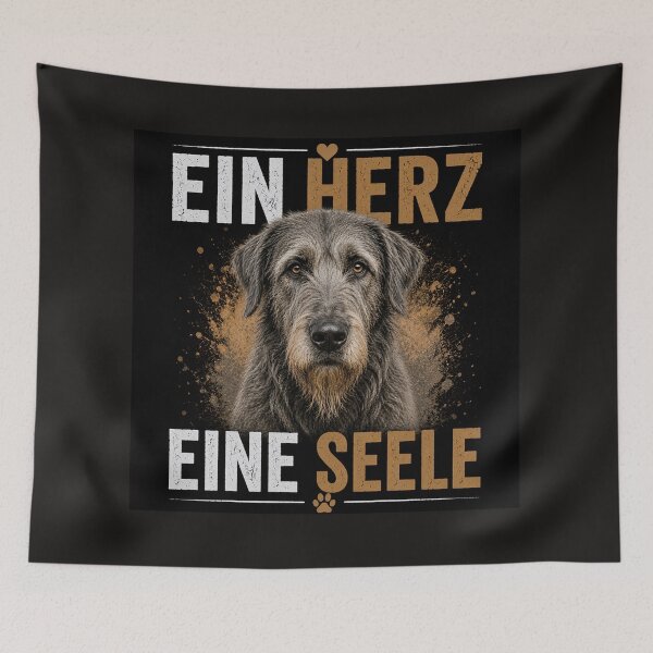 Item preview, Irish Wolfhound – One Heart, One Soul | Gentle Giant Dog designed and sold by ShirtGuyBlue.