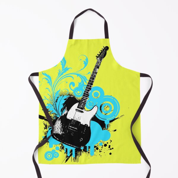 Item preview, Frutiger Metro Electric Guitar Abstract Blue Swirl Grunge Music Design designed and sold by Pics'Elle Creations.