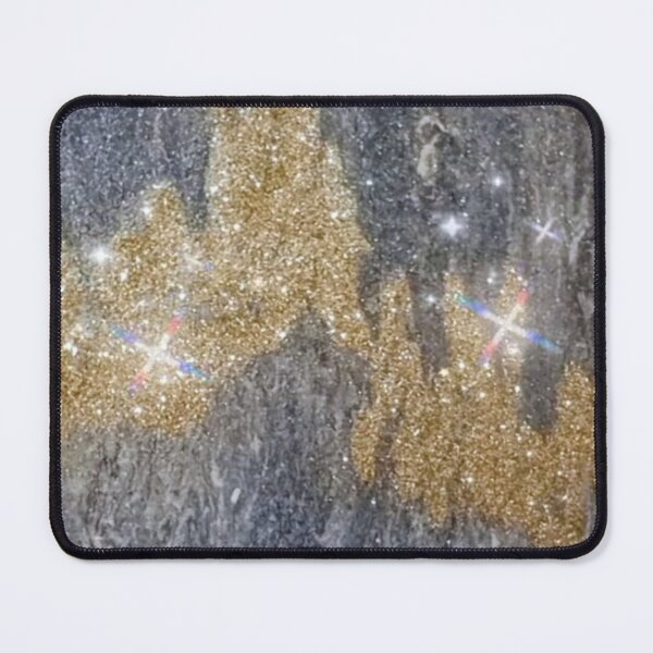 Item preview, Luxury Gold Glitter and Gray Marble Abstract Art designed and sold by GalerieMagique .