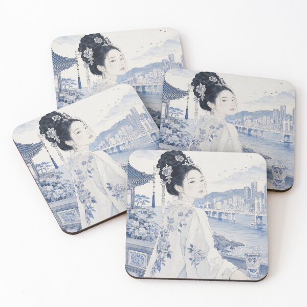 Item preview, Blue Porcelain Seoul designed and sold by AlaisMathieu.