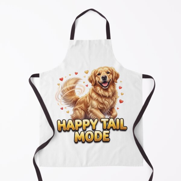 Item preview, Happy Tail Mode Golden Retriever Artwork designed and sold by pradeepvisuals.
