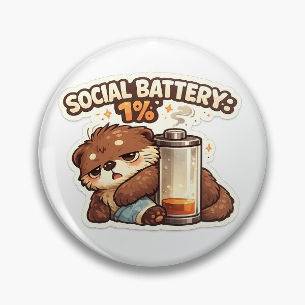 Artikelvorschau, Sozialbatterie-Otter entworfen und verkauft von ChicClicker.