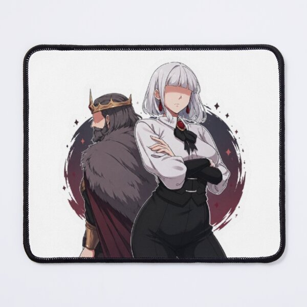 Item preview, Dark Fantasy Queen & King Sticker – Anime Royal Aesthetic designed and sold by MeowLoka ⭐⭐⭐⭐.