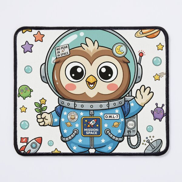 Item preview, Owl Test Cute Kawaii Astronaut Owl Space designed and sold by DIUMERI.