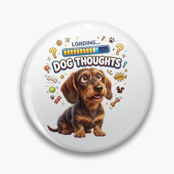 Item preview, Loading Dog Thoughts Funny Dachshund Art designed and sold by pradeepvisuals.