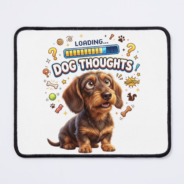 Item preview, Loading Dog Thoughts Funny Dachshund Art designed and sold by pradeepvisuals.