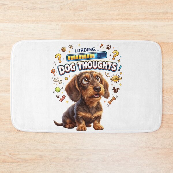 Item preview, Loading Dog Thoughts Funny Dachshund Art designed and sold by pradeepvisuals.