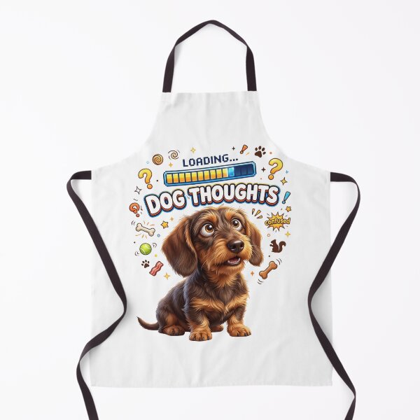 Item preview, Loading Dog Thoughts Funny Dachshund Art designed and sold by pradeepvisuals.