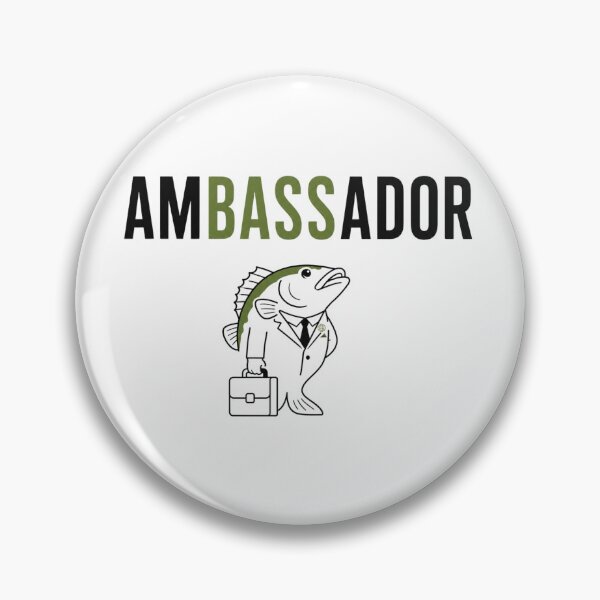 Item preview, Fish Ambassador Funny Animal Pun designed and sold by NicramR.