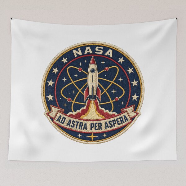 Item preview, Retro NASA Mission Patch Ad Astra Space designed and sold by DigitalDream Gallery.