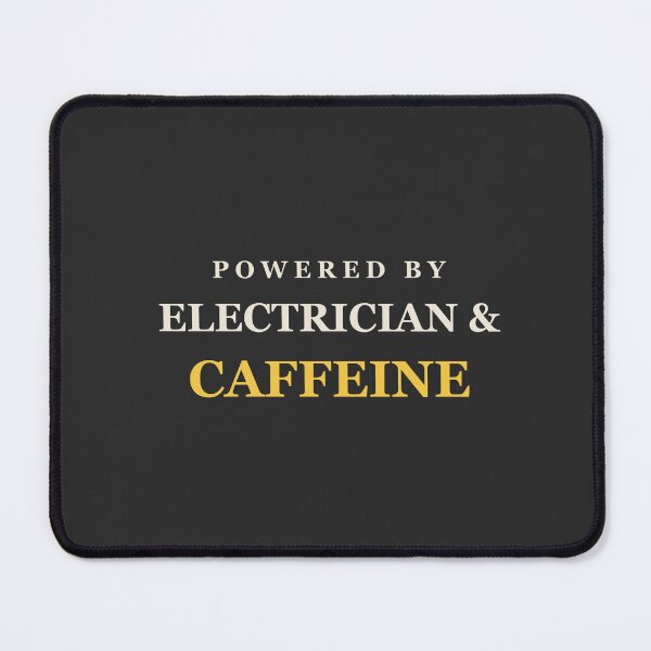 Item preview, Powered By Electrician & Caffeine - Electrician designed and sold by RetroThreadWorks.
