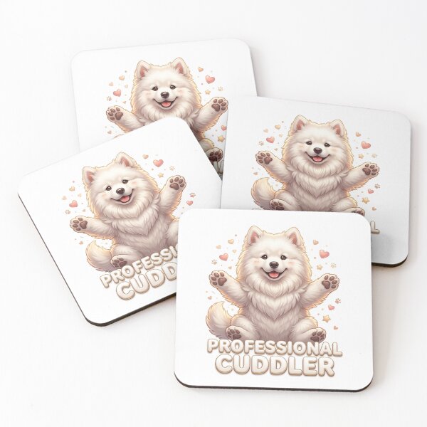 Item preview, Professional Cuddler Fluffy Samoyed Dog designed and sold by pradeepvisuals.