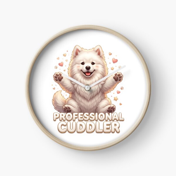 Item preview, Professional Cuddler Fluffy Samoyed Dog designed and sold by pradeepvisuals.