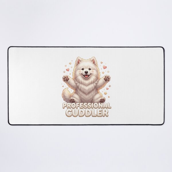 Item preview, Professional Cuddler Fluffy Samoyed Dog designed and sold by pradeepvisuals.