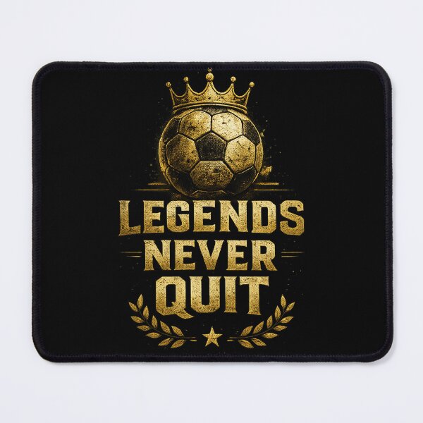 Item preview, Legends Never Quit Soccer Motivation designed and sold by LegendCourt.