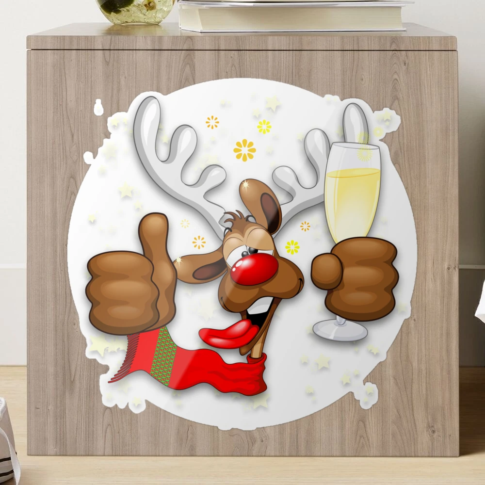 Reindeer Drunk Funny Christmas Character