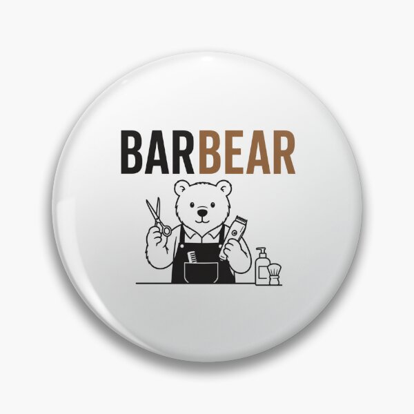 Item preview, Bear Barber Funny Animal Pun designed and sold by NicramR.
