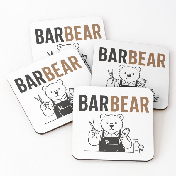 Item preview, Bear Barber Funny Animal Pun designed and sold by NicramR.