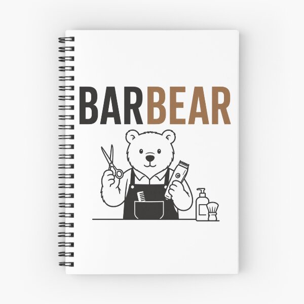 Item preview, Bear Barber Funny Animal Pun designed and sold by NicramR.