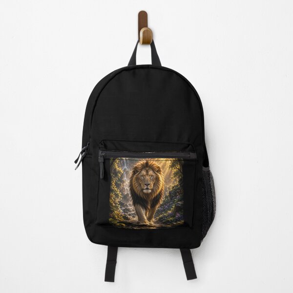 Item preview, Majestic Lion Walking Through the Forest | Fantasy Wildlife Art | King of the Wild designed and sold by ManJiangHong.