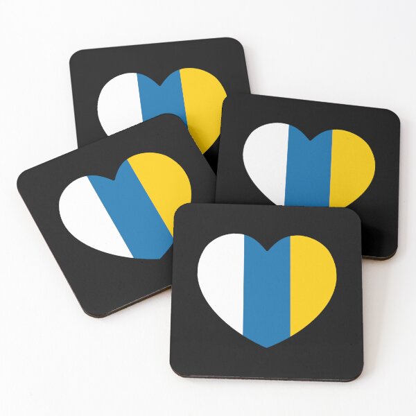 Item preview, Canary Islands Flag Heart CI designed and sold by shitpostee.
