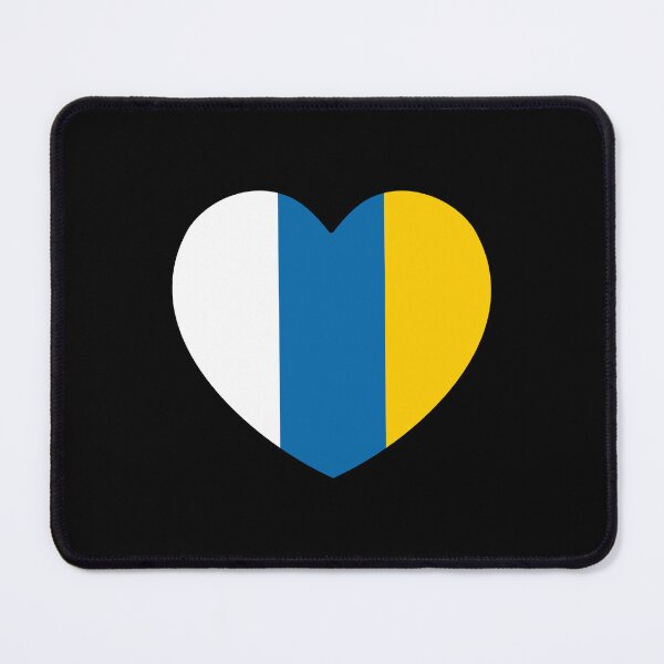 Item preview, Canary Islands Flag Heart CI designed and sold by shitpostee.